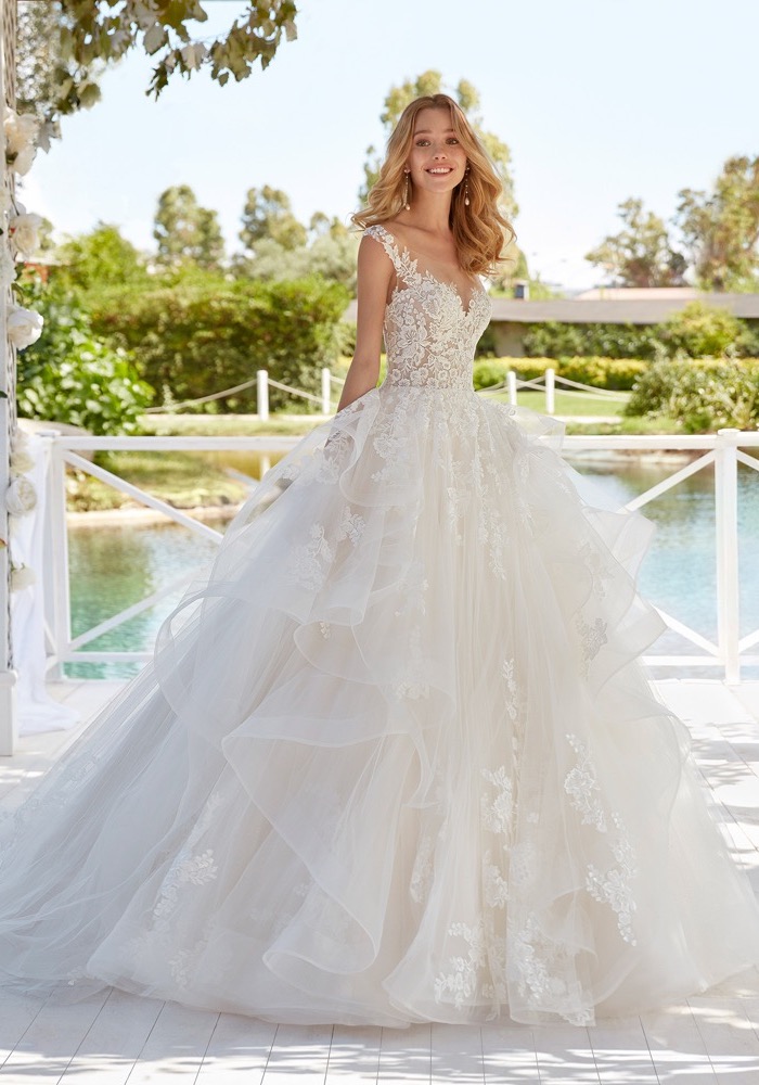 White Fairytale Princess Ball Gown Wedding Dress KARINA – ieie