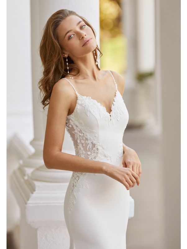 Spaghetti Strap Wedding Dress