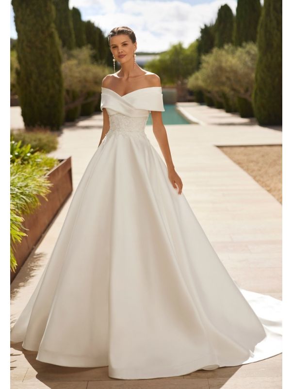 Minimalist Mikado Wedding Dress