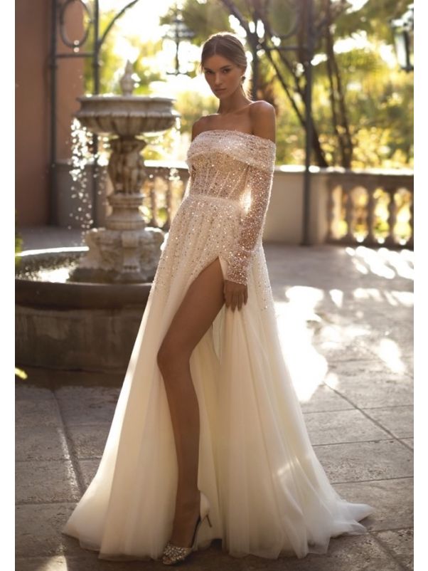 Embellished Corset Wedding Dress