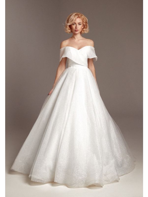 Glitter Tulle Princess Wedding Dress