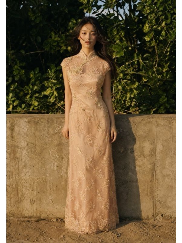 Illusion Back Lace Cheongsam