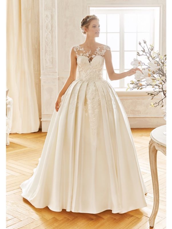 Beaded Mikado Ball Gown