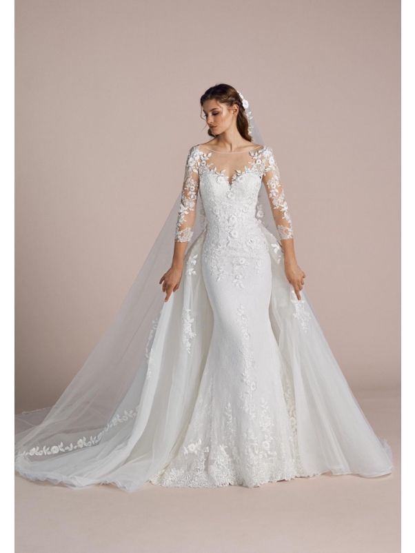 Embroidered 2-in-1 Wedding Dress