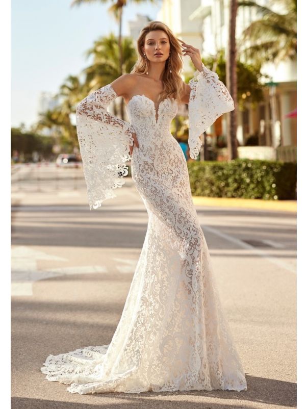 Guipure Lace Mermaid Wedding Dress
