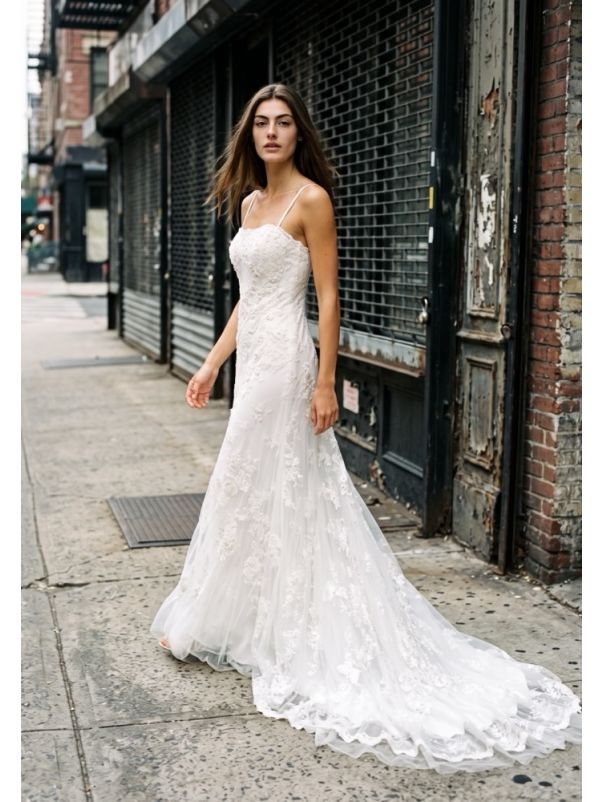 Beaded Lace Wedding Dress