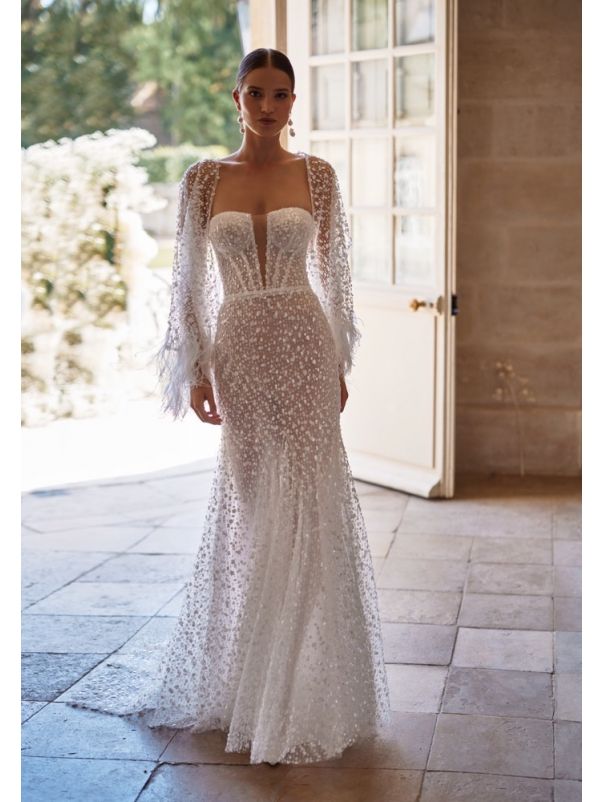 Embellished Corset Wedding Dress