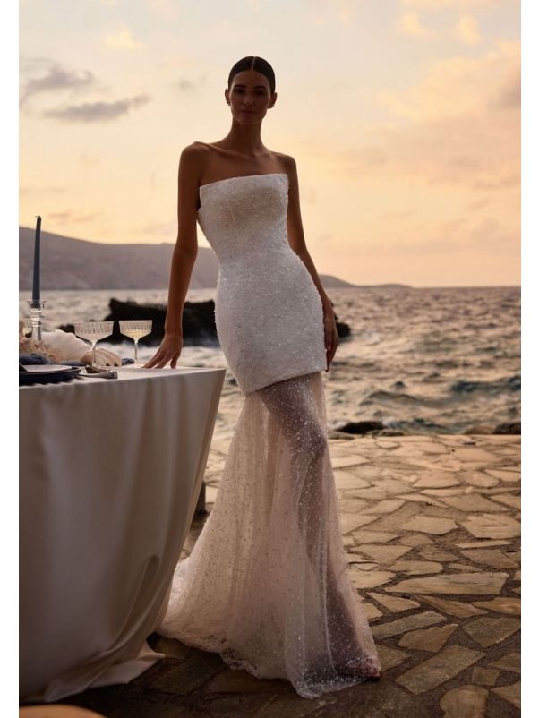 Beaded Short Wedding Dress