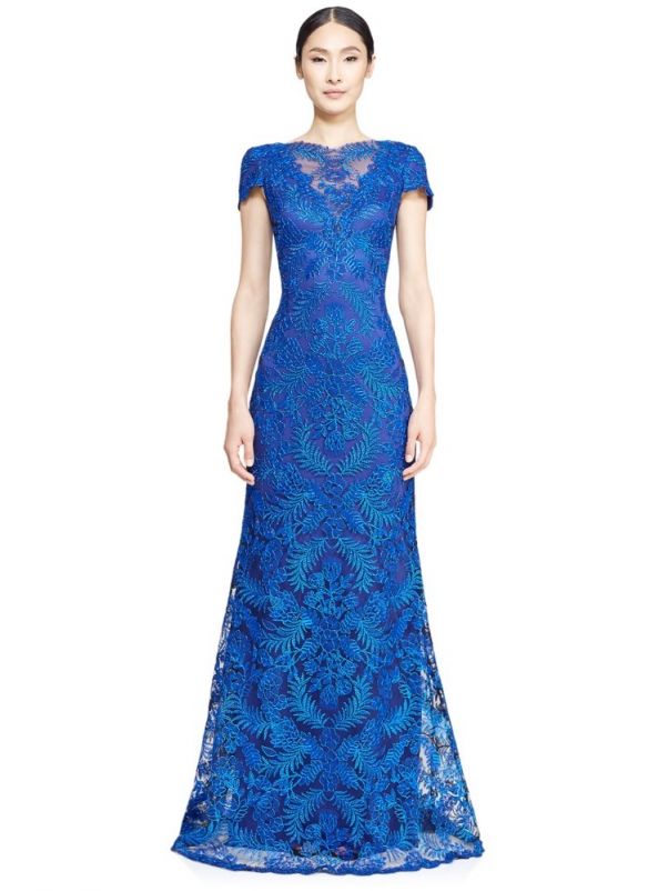Shimmer Lace Mermaid Evening Dress