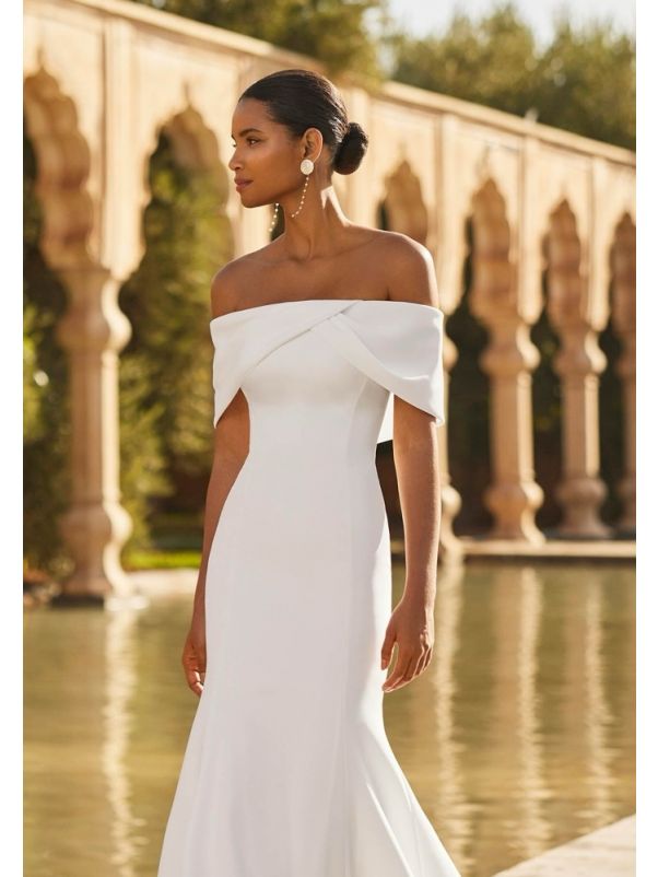 2-Piece Crepe Wedding Dress