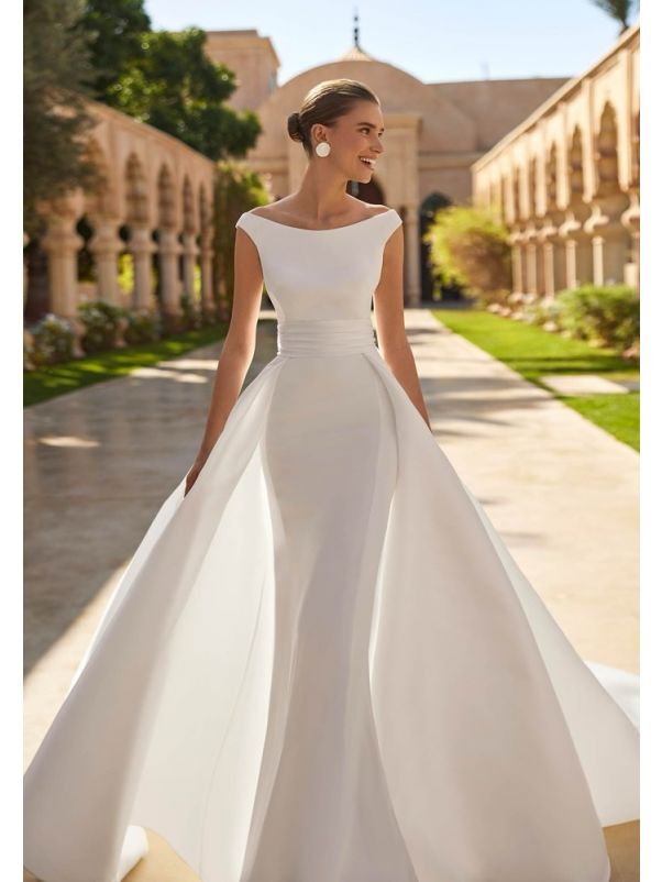 Crepe Wedding Dress