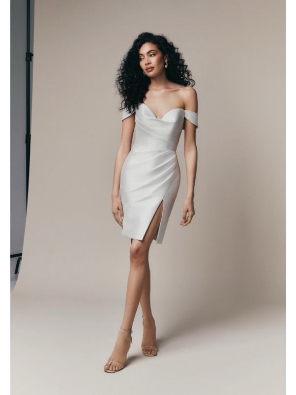 Mikado Short Bridal Dress