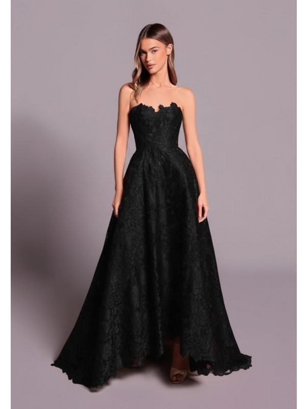 Strapless Lace Gown
