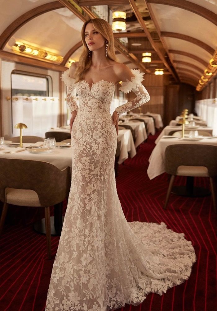 Aire Barcelona VARLEI Floral Lace Mermaid Wedding Dress HK |  | DBR  Weddings