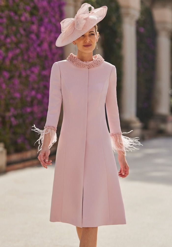 Pink Tier Dress With Jacket