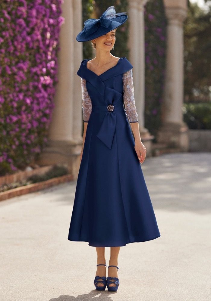 white christmas dresses Couture Club Off the Shoulder Boat Neck Dress, Petrol main image 1