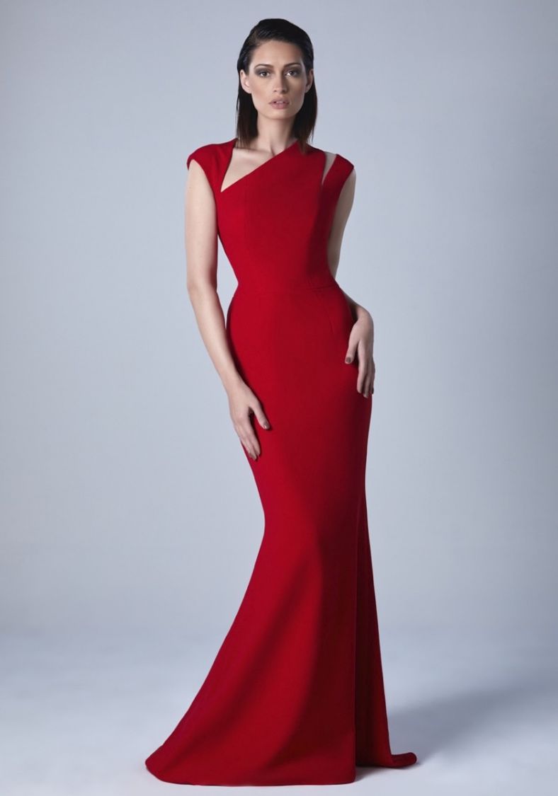 Minimalist store evening dress
