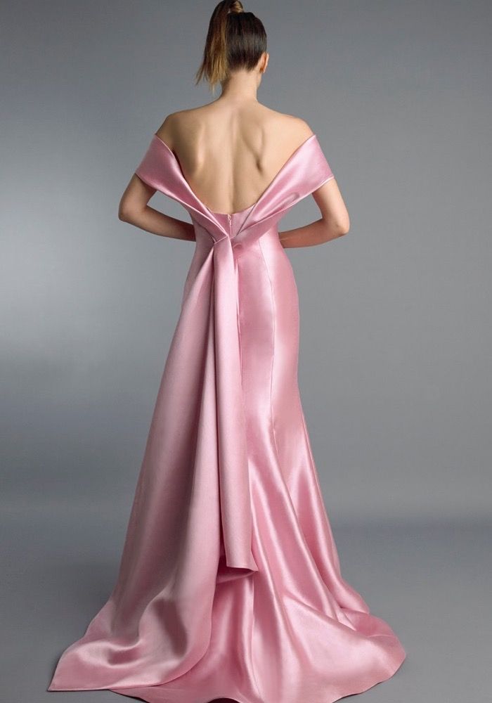 Minimalist Pink Evening Gown HK ...