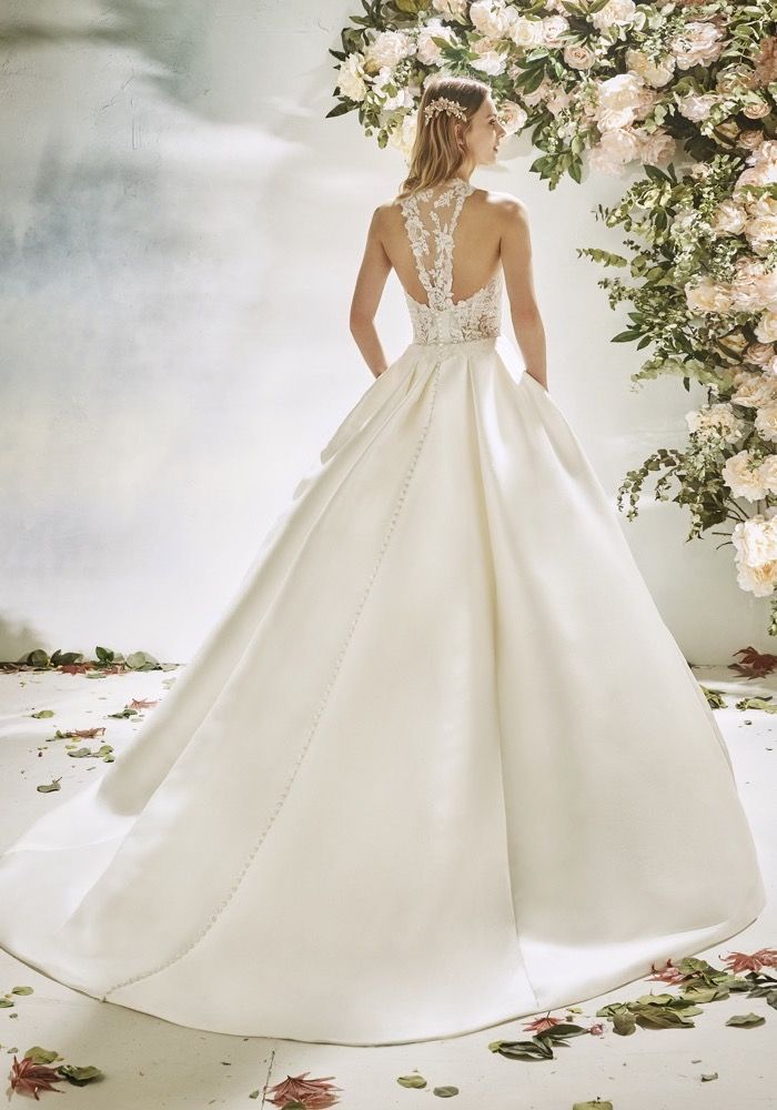 La Sposa | CLIVIA | Beaded Elegant Mikado Wedding Dress | HK | DBR Weddings