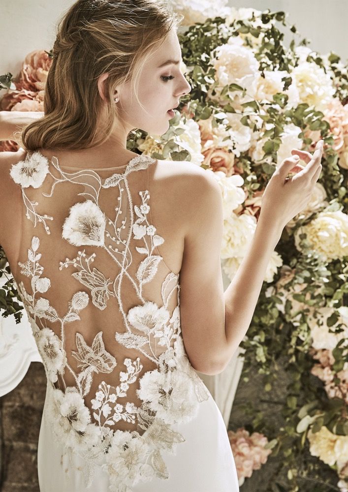 La Sposa | NARCISSUS | Minimalist Crepe Wedding Dress With Beaded Back | HK  | DBR Weddings