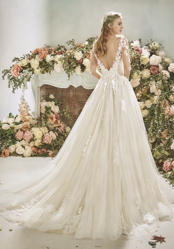 La Sposa, ZINNIA, Romantic Long Sleeves Wedding Gown, HK