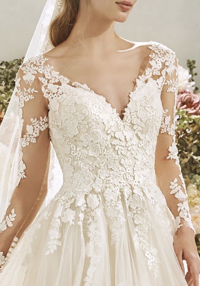 La Sposa, ZINNIA, Romantic Long Sleeves Wedding Gown, HK
