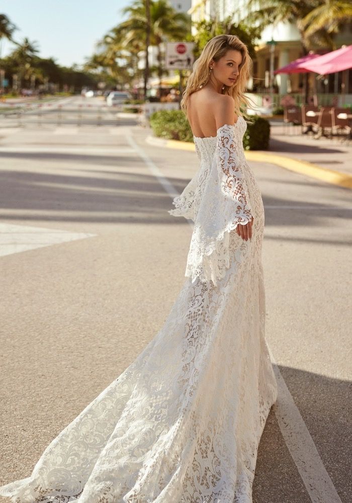 Guipure wedding dress hotsell