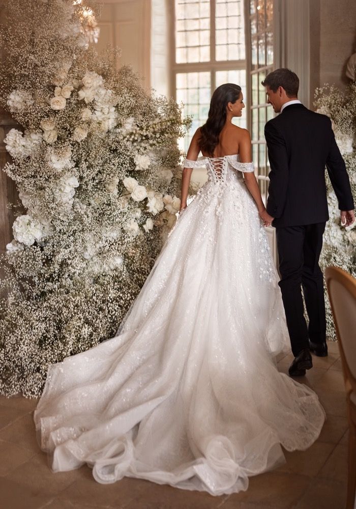 Milla Nova Sephora Beaded Floral Wedding Dress HK DBR Weddings