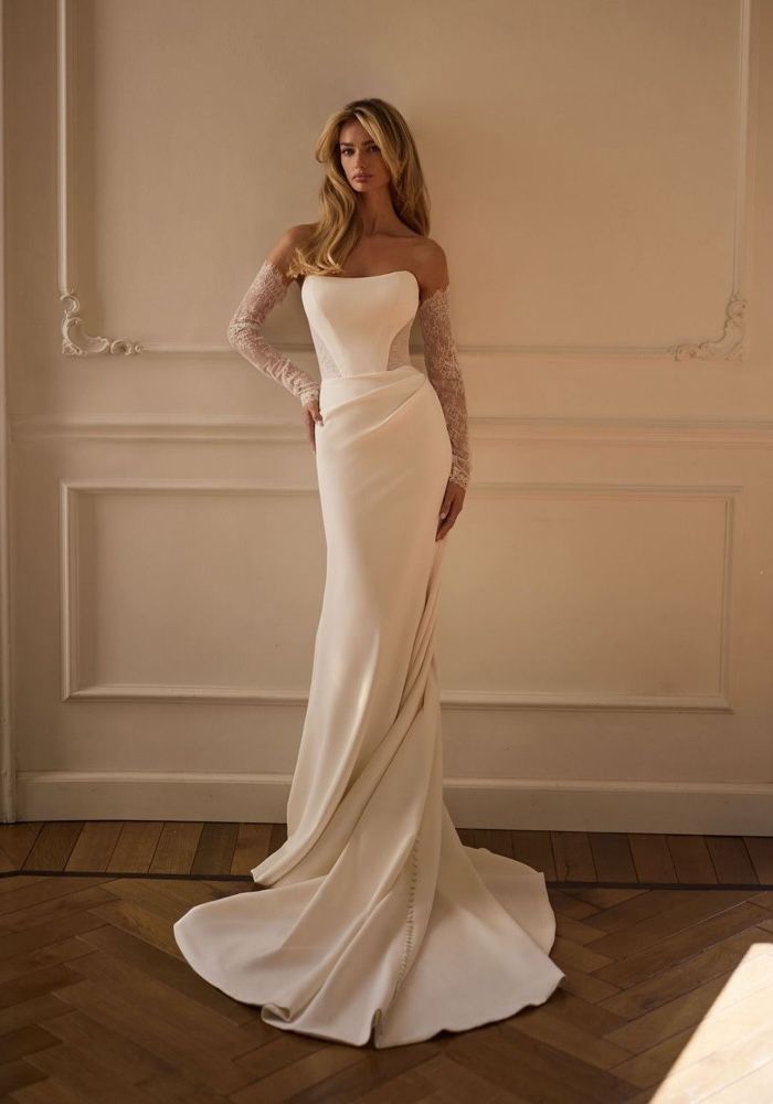 Milla Nova CORLIENNE Draped Wedding Dress HK | DBR Weddings Milla Nova CORLIENNE Draped Wedding Dress HK | DBR Weddings