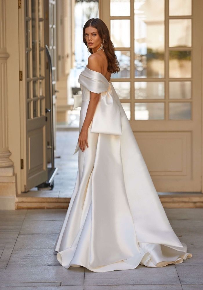 Milla Nova Alecia Satin Wedding Dress HK DBR Weddings