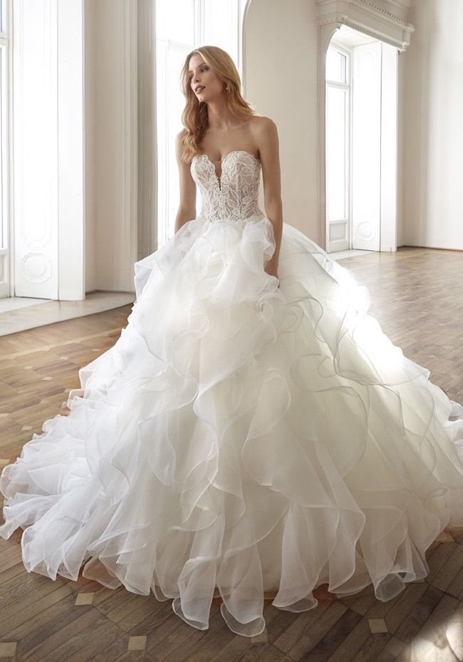 【関税込】PhaseEight ドレス☆Charlene Ruffle Wedding Dress, PHASE EIGHT Charlene Ruffle Wedding Dress | endource