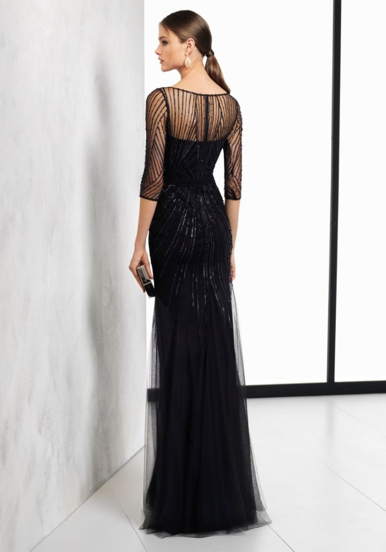 Rosa Clara | 2T1C5 Heavily Beaded Black Tulle Evening Gown | HK | DBR  Weddings