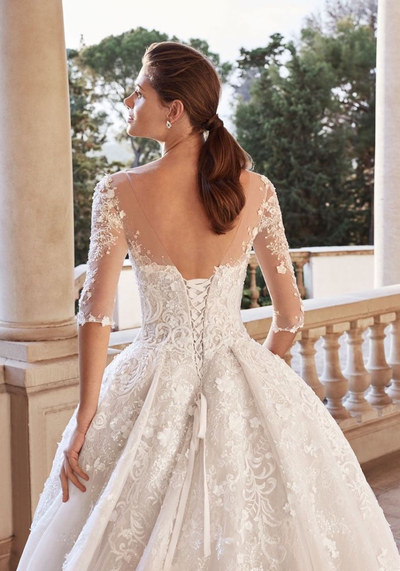 Rosa Clara Diamond  JULIANA Floral Blossom Lace Wedding Dress