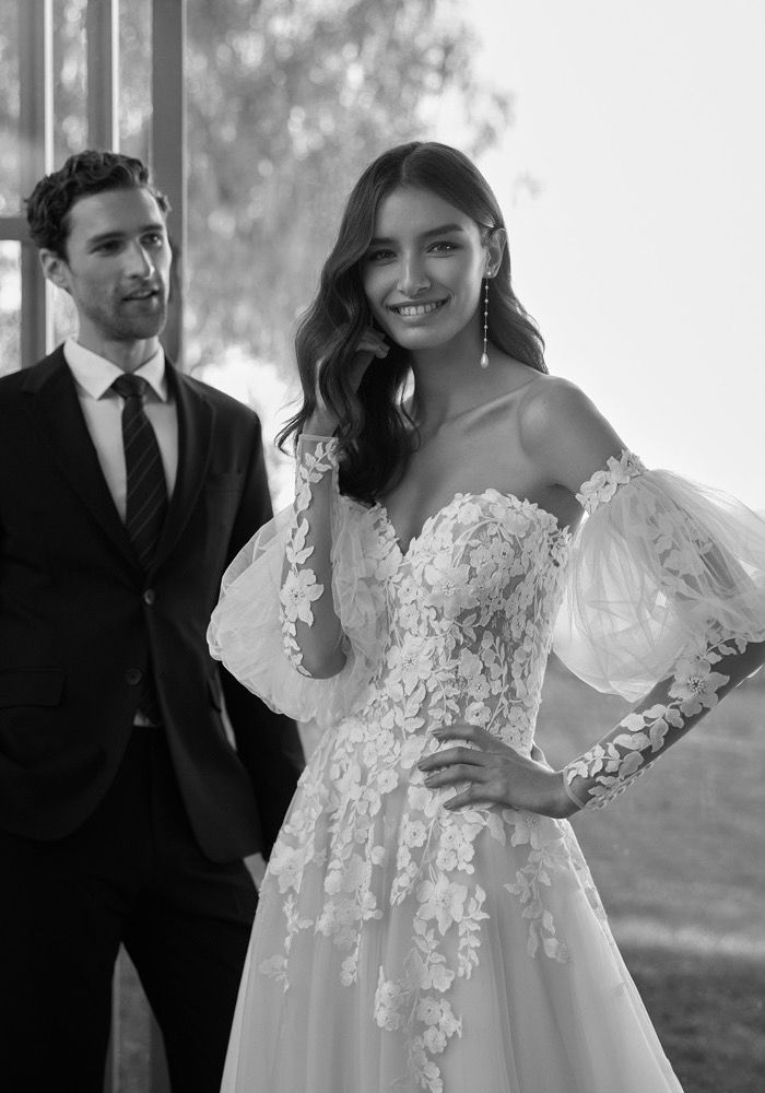 satin vs lace wedding dress Simple A-line Spaghetti Straps Satin Sexy Deep V-neck Lace Wedding Dre –  Dairy Bridal