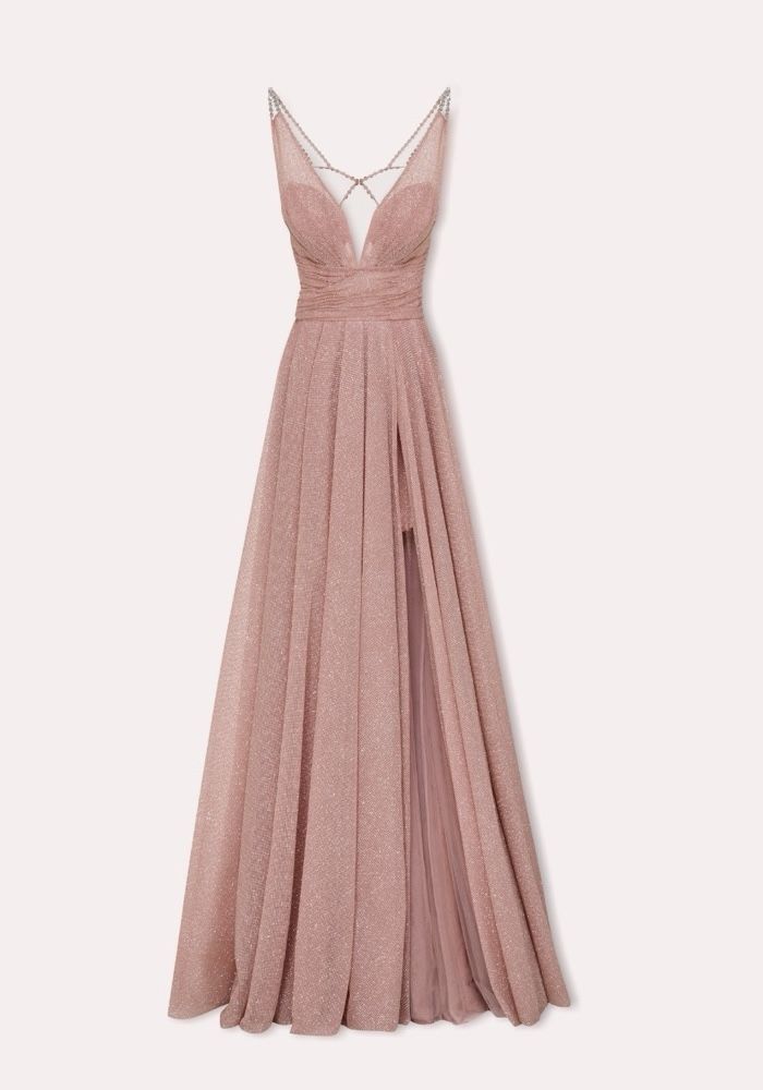 Tarik Ediz LOVER Sparkle Pink Evening Gown HK | DBR Weddings