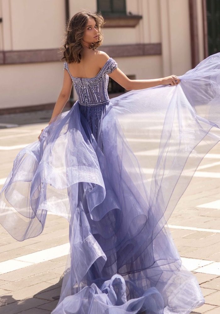 tarik ediz purple dress Tarik Ediz | 93910 | Multi-Colour Navy Slit Evening Gown | HK