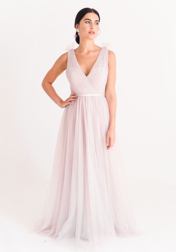 Bridesmaids | Grace Flowing Soft Tulle Bridesmaid Dress HK | DBR Weddings