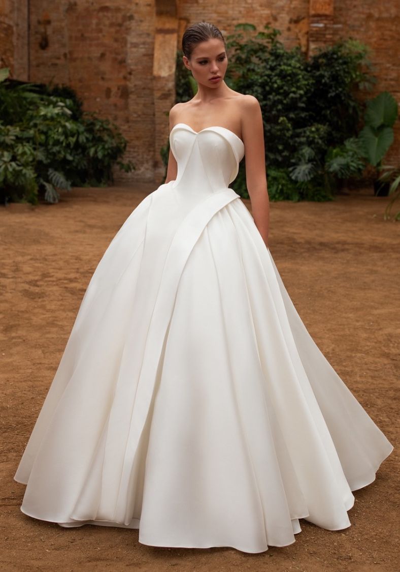 structured ball gown
