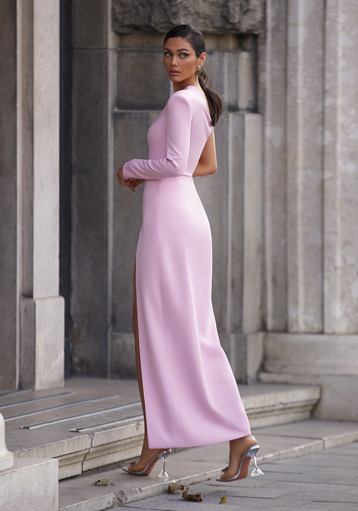 Milla Nova 1000-9 Long Sleeve White Evening Dress HK | DBR Weddings