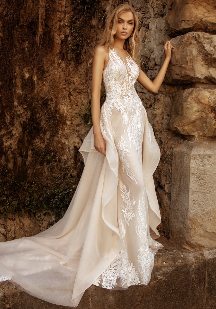 MARGO Embroidered Wedding Dress With ...