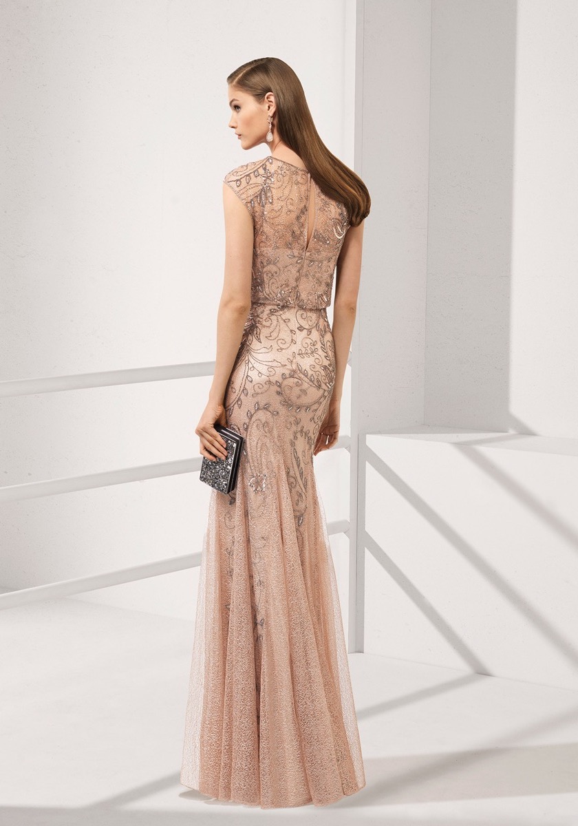 Rosa Clara | 2T1A8 Beaded Elegant Beige Tulle Gown | HK | DBR Weddings