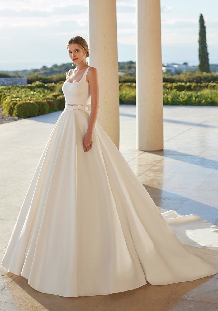 Rosa Clara Vora Simple Princess Wedding Dress HK | DBR Weddings