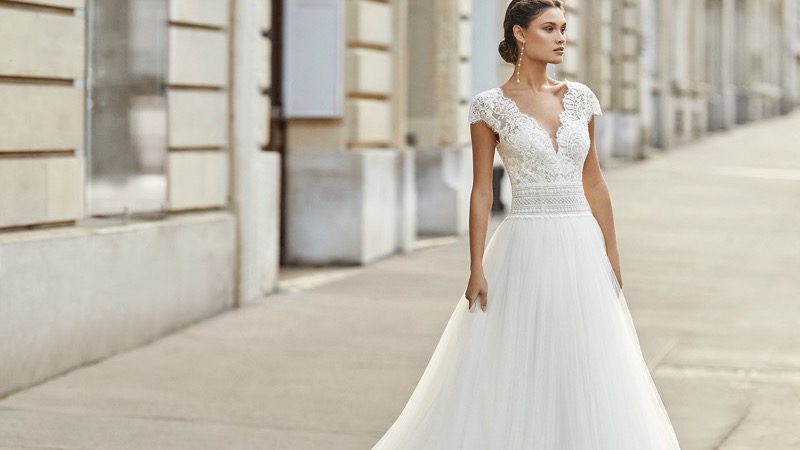 A Line Wedding Gown